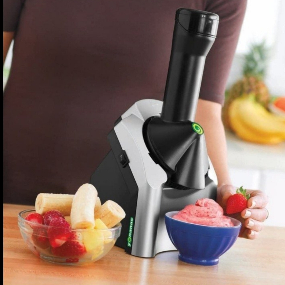 Yonanas Classic Vegan-Non Dairy Frozen fruit soft serve dessert Maker BPA free